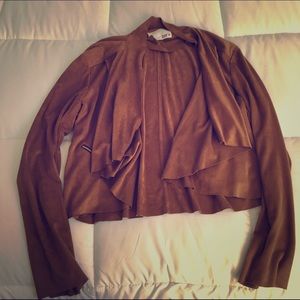 Brown / tan suede blazer