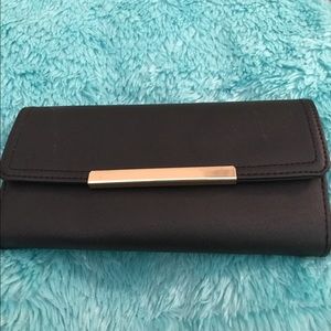 Black and gold wallet