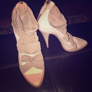 Givenchy Tan Strapped Heel