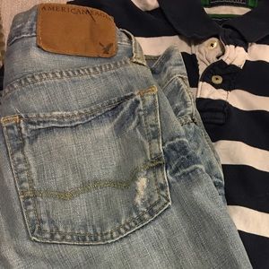 SALE🔴AE DISTRESSED JEANS 26W 28 IMSEAM