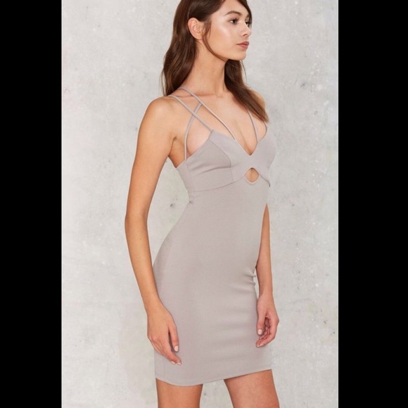 NWOT Nasty Gal Strappy Bodycon Dress - Picture 6 of 7