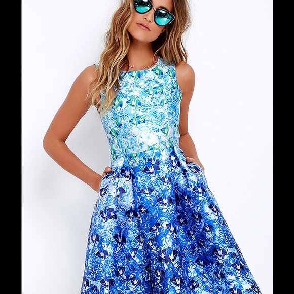 Floral Print Midi Dress
