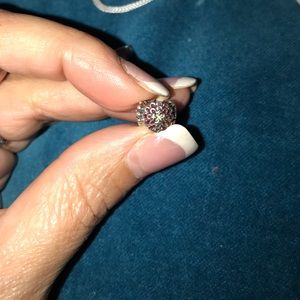 Authentic chamilia enamel flower charm