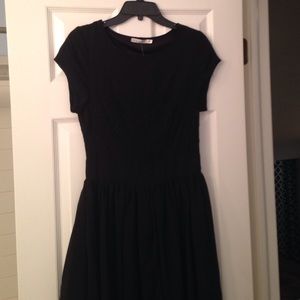 Black Mikarose dress with full skirt