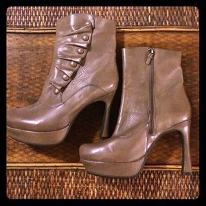 Earthies Taupe Platform Boots