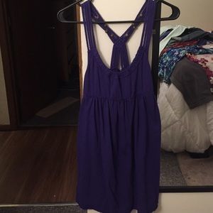 Dark purple dress