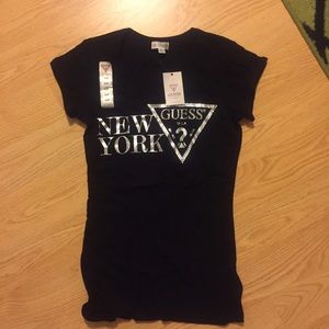Guess Black embellished t-shirt size small