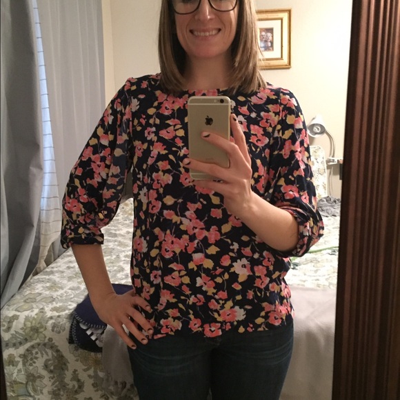 LC floral 3/4 sleeve top