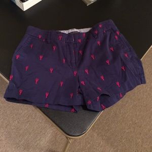Navy blue lobster shorts