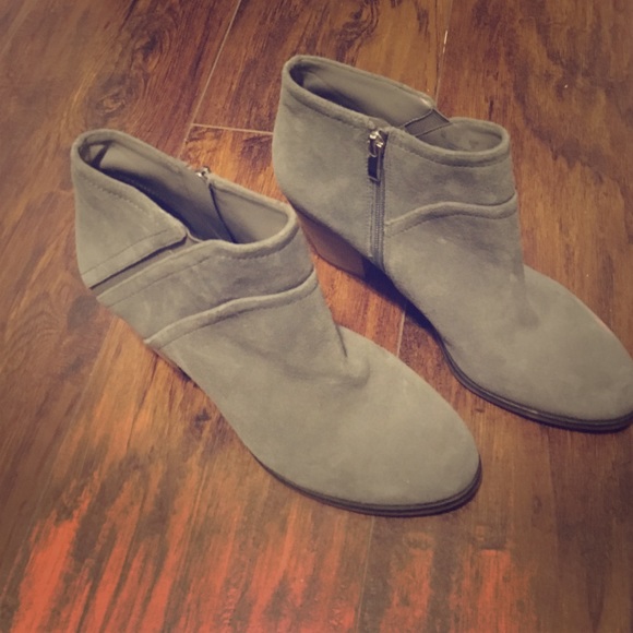 Size 9 Grey Franco Sarto Booties. Not worn outside