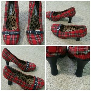 Tommy Girl Red Plaid Shoes