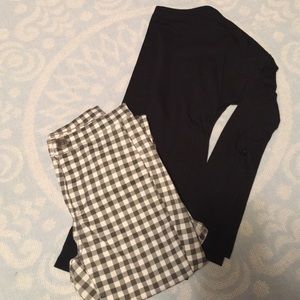 Gingham Grey Pants