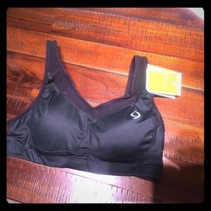 Black padded Moving comfort SM C/D sports bra New