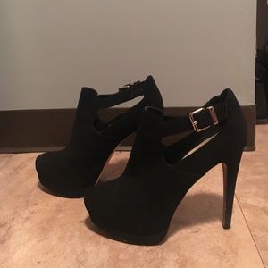 Black Aldo Platform Booties