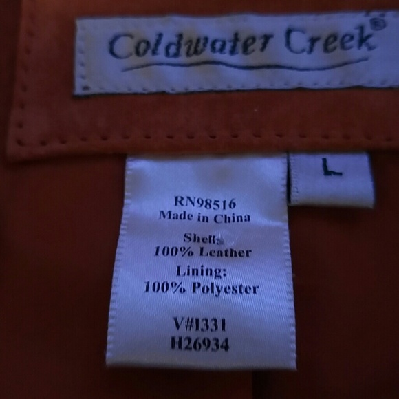 Coldwater Creek Rust Suede Jacket - image 4