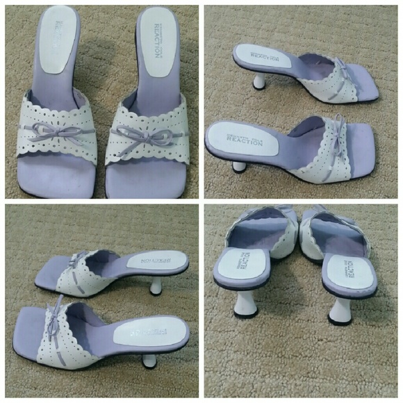 Kenneth Cole Reaction Lavender and White shoes