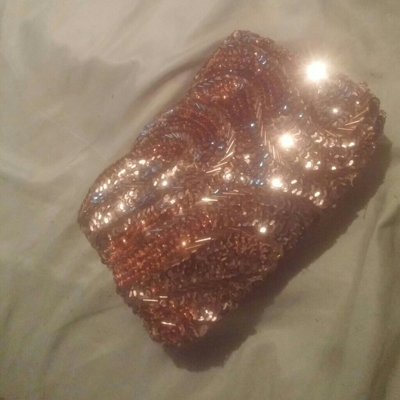 GOLD clutch bag