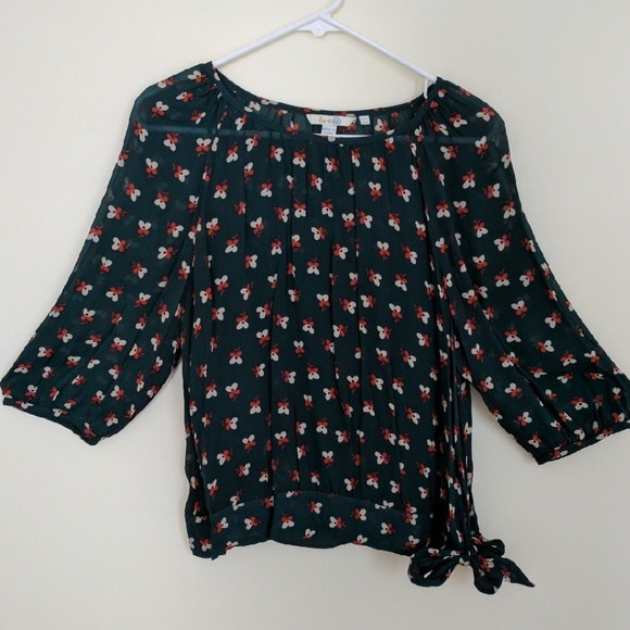 **FLASH SALE** Boden dark green blouse with cami