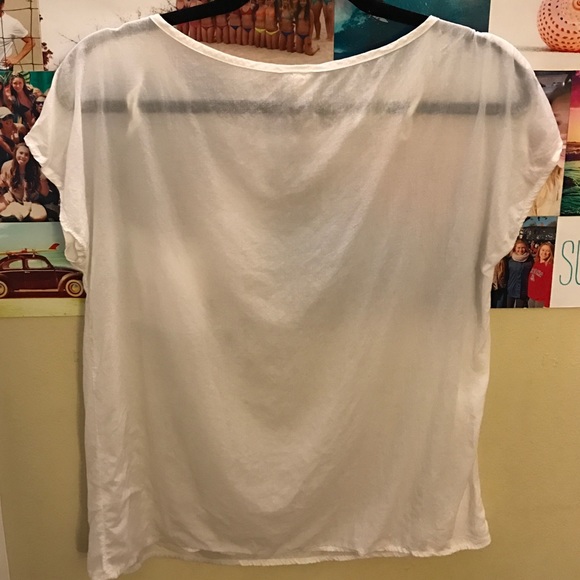 Phanuel flowy white t shirt - Picture 2 of 3