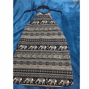 New- Elephant print flow dress