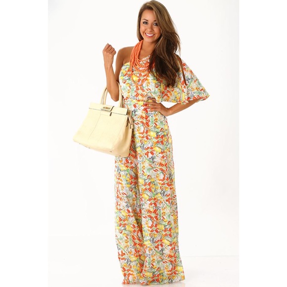 Ark & Co. One Shoulder Printed Jumper