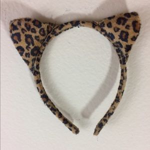 Leaopard print cat ears