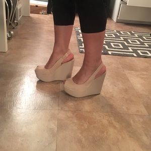Aldo open toed wedges