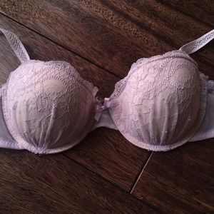 34B purple lavender lace bra