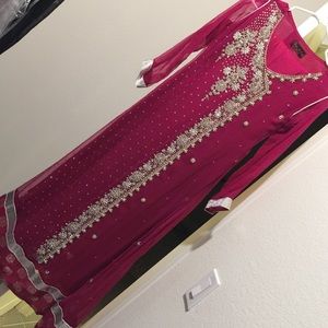 BRAND NEW Pink Pakistani Shalwark Kamiz - wedding