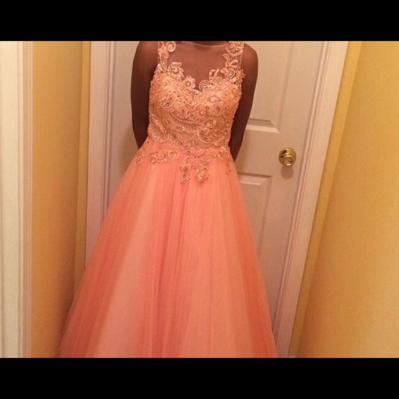 Peach Ballgown
