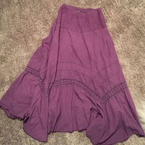 Purple hippie skirt