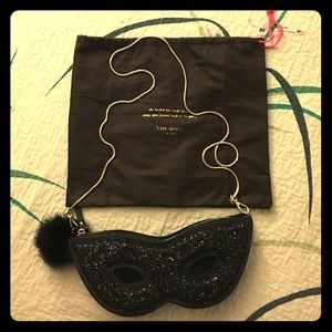 kate spade dress the part mask clutch, NWOT