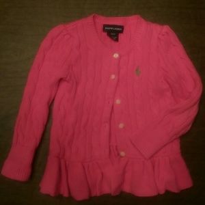 Pink Ralph Lauren Girls'  Cardigan