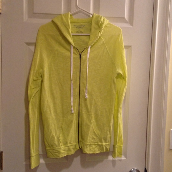 American eagle yellow zip up