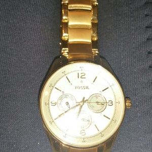 FOSSIL ladies gold watch