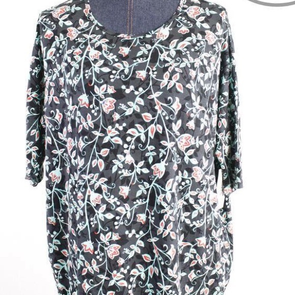 BNWT LuLaRoe Irma tunic size S floral coral mint