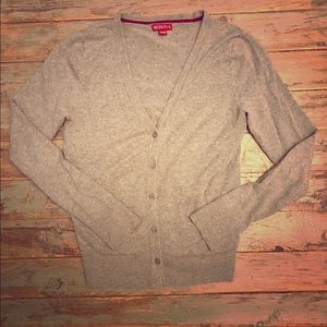 Merona V-neck Gray Cardigan