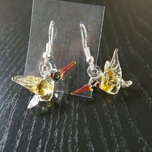 ⚡SALE⚡Hummingbird shaped glass earrings from MX