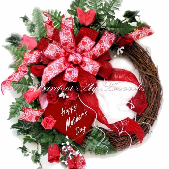 Motherβs Day?? Wreath Heart Decoration Gift of Love. Custom handwritten heart! - Picture 4 of 4