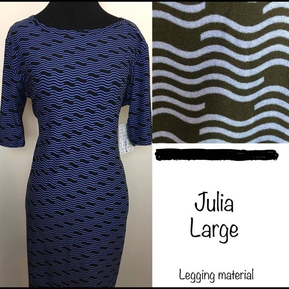 BNWT LuLaRoe Julia dress size L leggings material