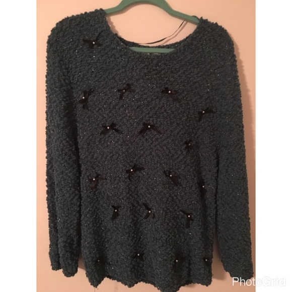 Slouchy Green Sweater