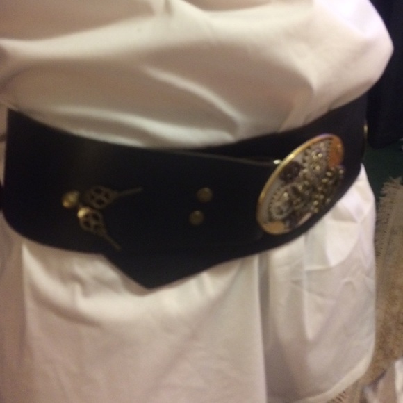 Steampunk waist watch belt