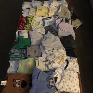 Extra large bundle of boys 0-3 month clothes