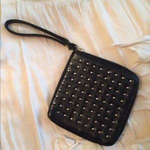 Black Studded Clutch