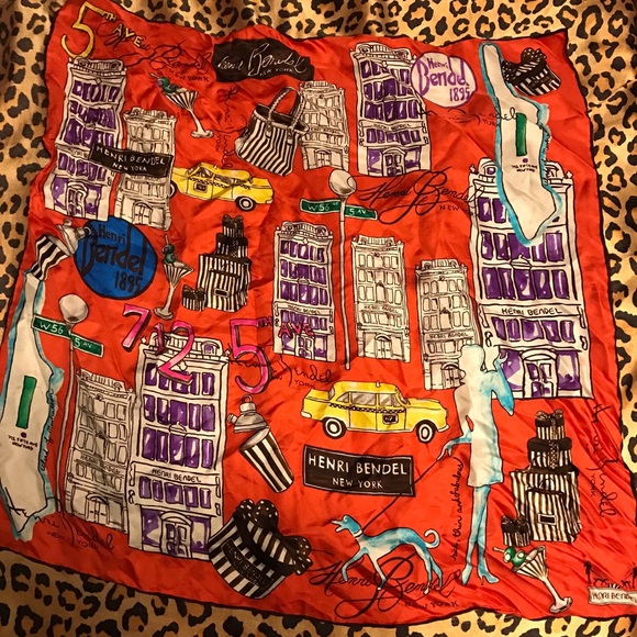Henri Bendal Red Scarf