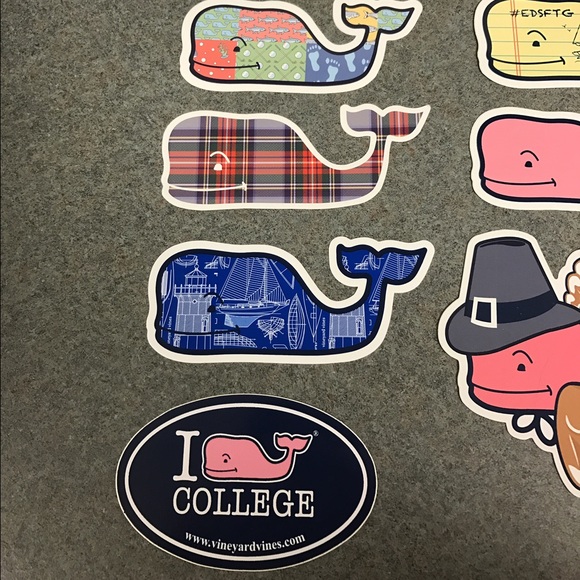 VINEYARD VINES WHALE STICKERS