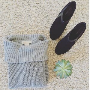 Michael Kors silver swoop neck sweater