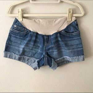 Indigo Blue Maternity Denim Shorts