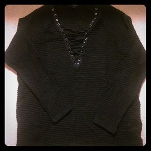 NWOT-Black-Long Sleeve-Boutique Top (M)