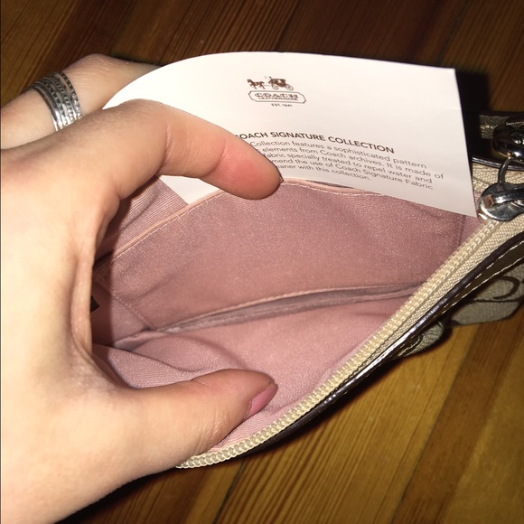 SOLD Authentic Coach medium Wristlet - Picture 3 of 3